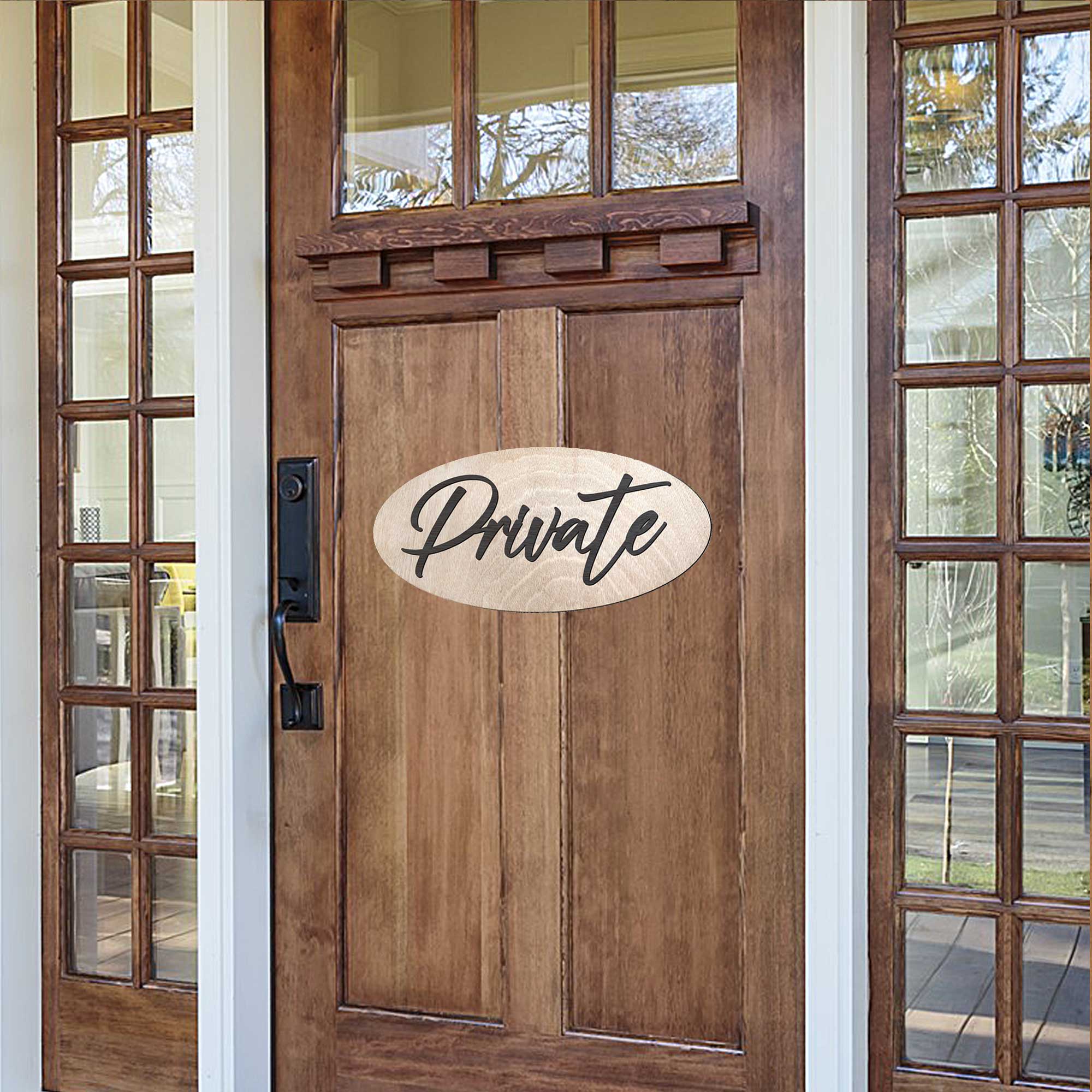 Private sign, No entry sign, Business sign, Home sign, Made in the USA sign, Made from wood - 320329-3